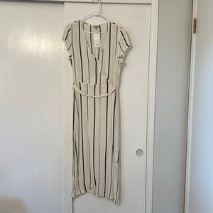 NWT Striped midi dress